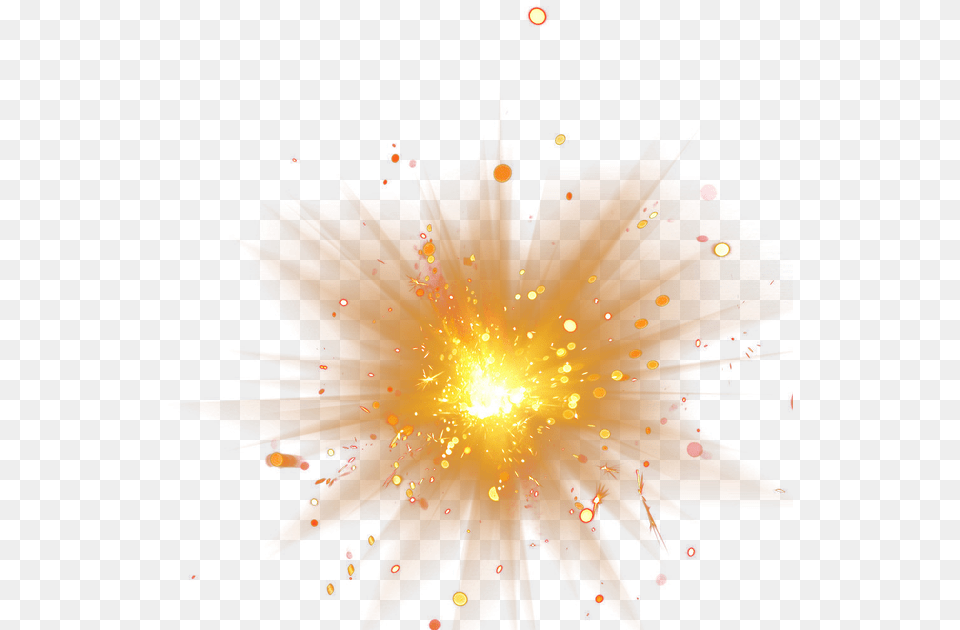 Light Explosion Golden Light Beams, Flare, Lighting, Plant, Fireworks Free Transparent Png