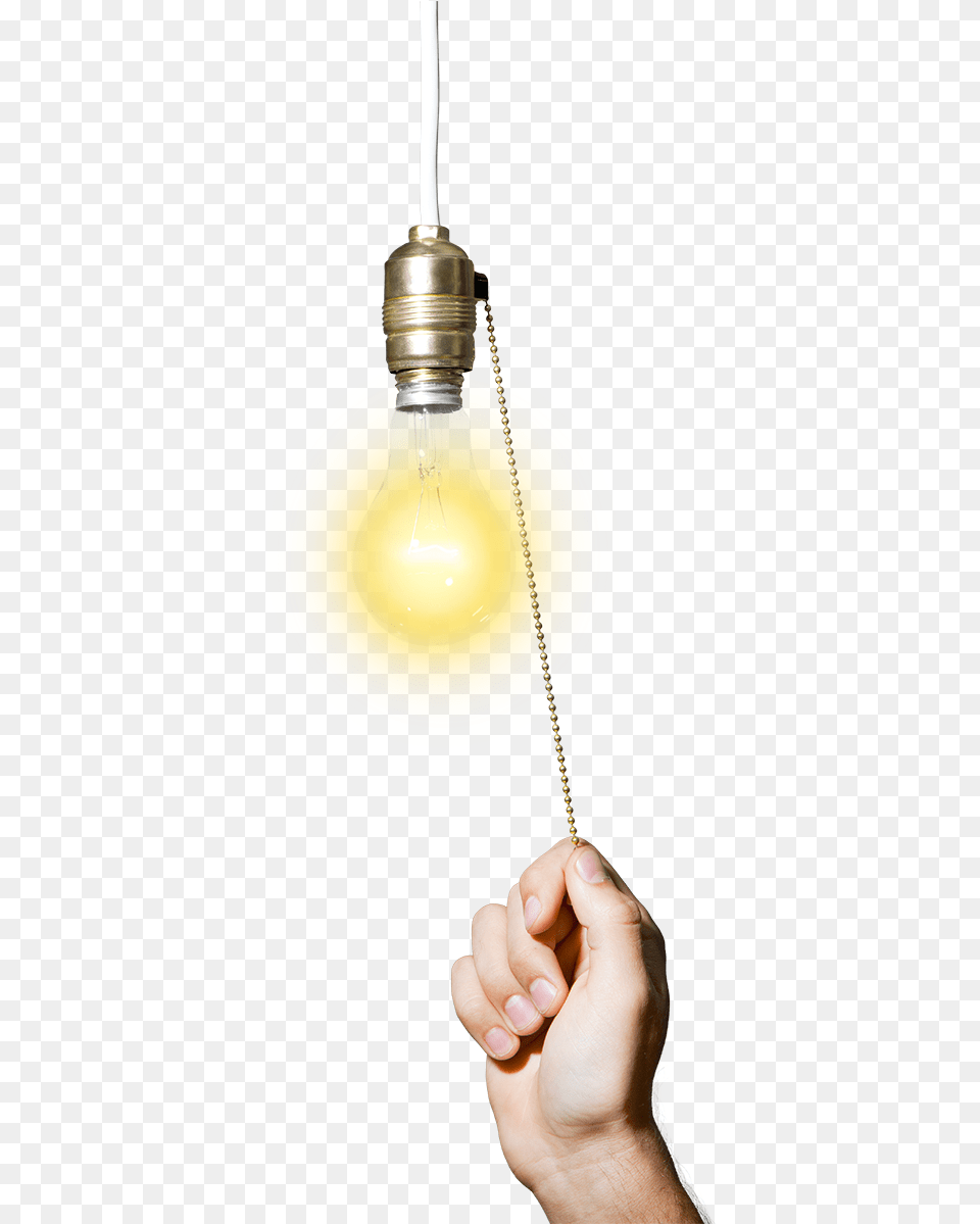 Light Fixture Leak Download Clipart Incandescent Light Bulb, Body Part, Finger, Hand, Person Png Image
