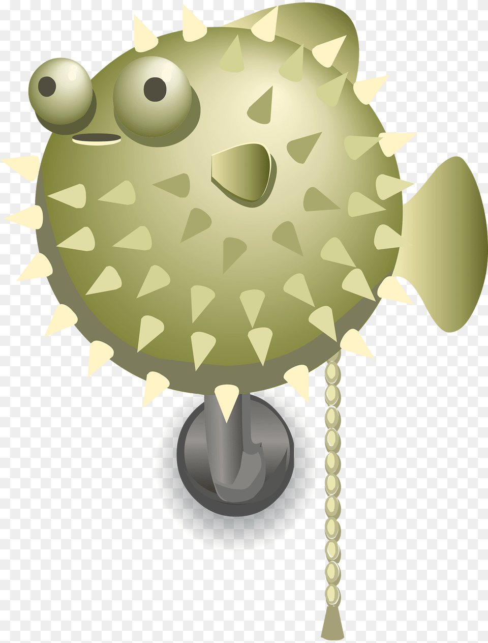 Light Green Blowfish Fantasy Wall Lamp Clipart, Animal, Sea Life, Fish, Puffer Png Image