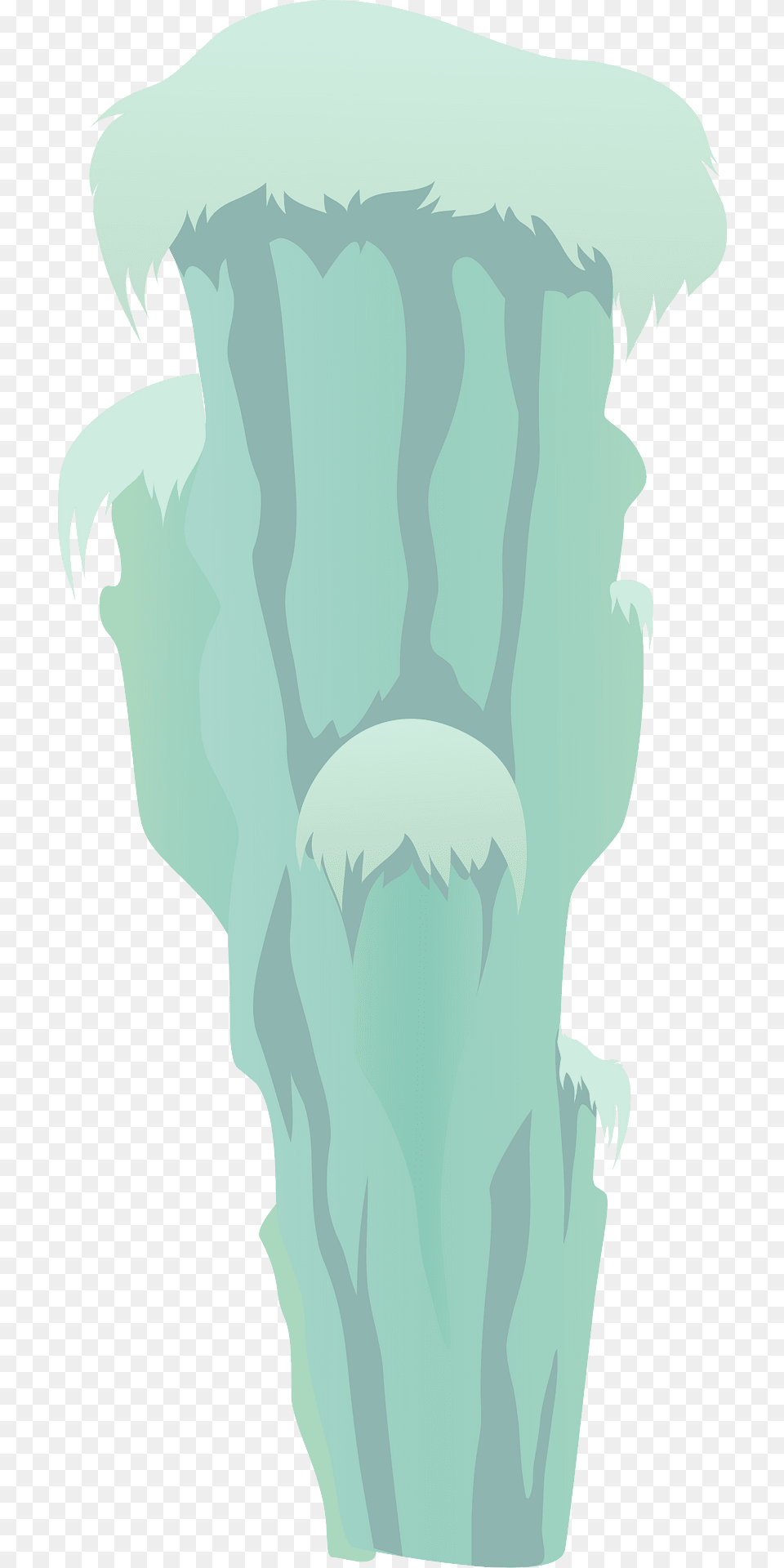 Light Green Fantasy Cliff Clipart, Ice, Nature, Outdoors, Iceberg Free Png