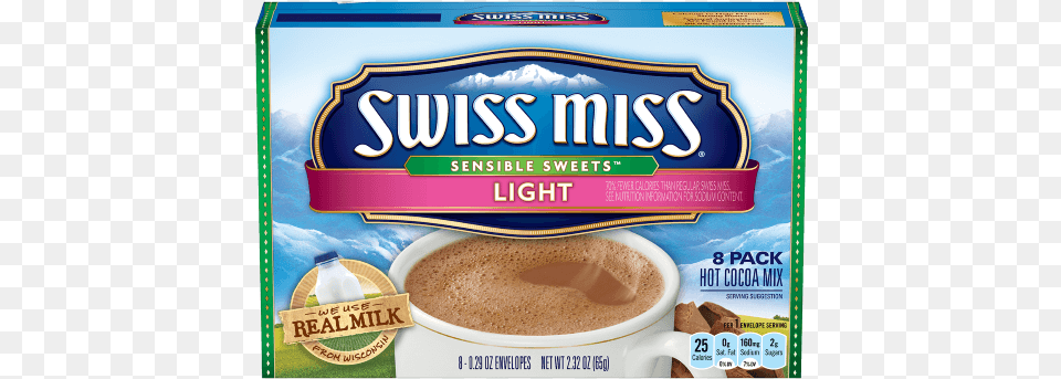 Light Hot Cocoa Mix Swiss Miss Light Hot Chocolate, Cup, Dessert, Food, Beverage Free Transparent Png