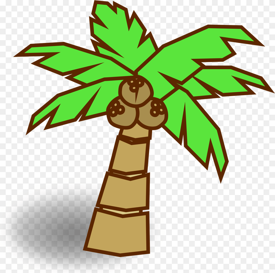 Light Jungle Clip Arts Coconut Tree Drawing, Palm Tree, Plant, Cross, Symbol Png