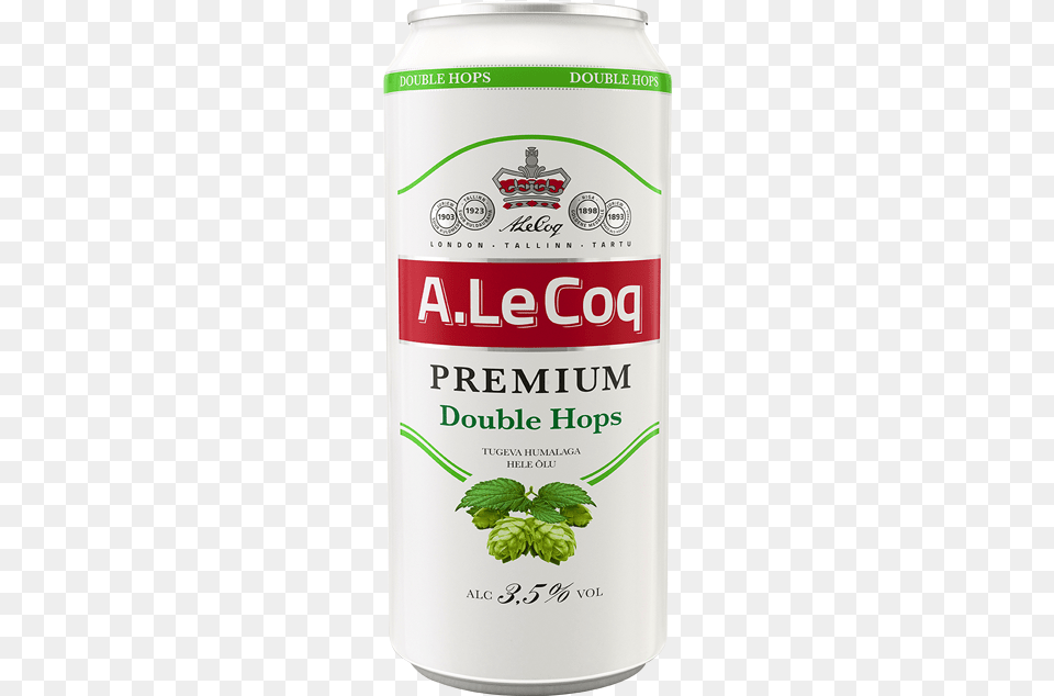 Light Lager Abv 3 5 Le Coq Premium Double Hops, Herbs, Plant, Can, Tin Png Image