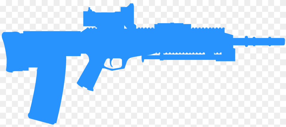 Light Machine Gun Silhouette, Firearm, Rifle, Weapon, Machine Gun Free Transparent Png