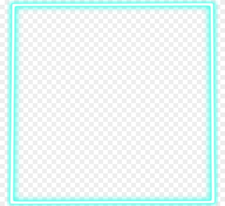 Light Neon Square Frame Paper Product, Electronics, Screen, Blackboard, Home Decor Png Image