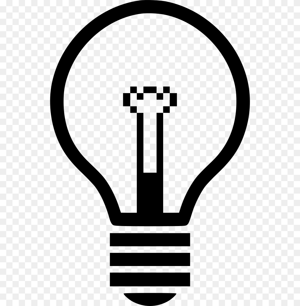 Light Off Bulb Idea Emblem, Lightbulb, Stencil, Bow, Weapon Png Image