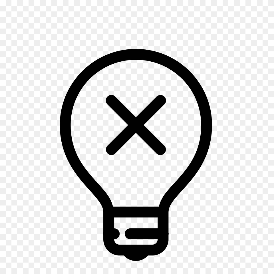 Light Off Icon, Gray Png