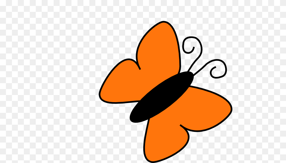 Light Orange Butterfly Clip Art, Clothing, Hat Png Image