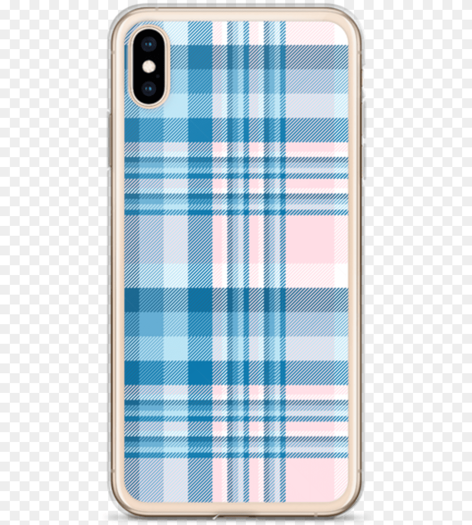 Light Pink And Blue Plaid Iphone Case Light Pink And Blue, Electronics, Mobile Phone, Phone, Tartan Free Png Download