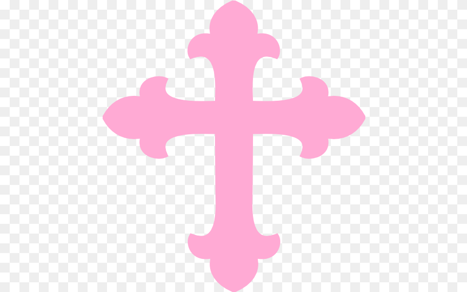Light Pink Cross Clip Art Vector Clip Art Pink Cross Clipart, Electronics, Hardware, Symbol, Hook Free Png