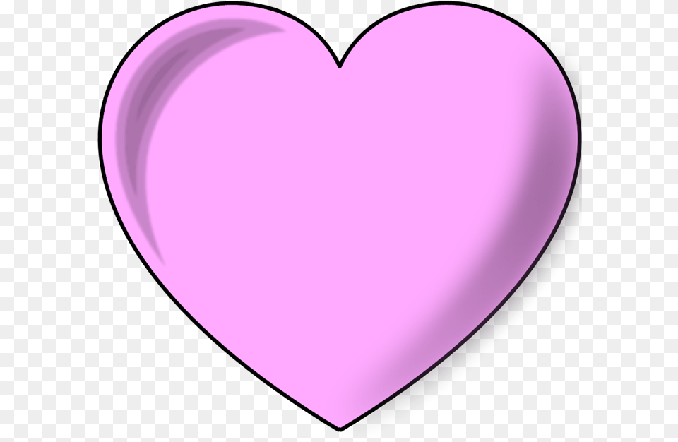Light Pink Heart Svg Vector Girly, Purple Free Png Download