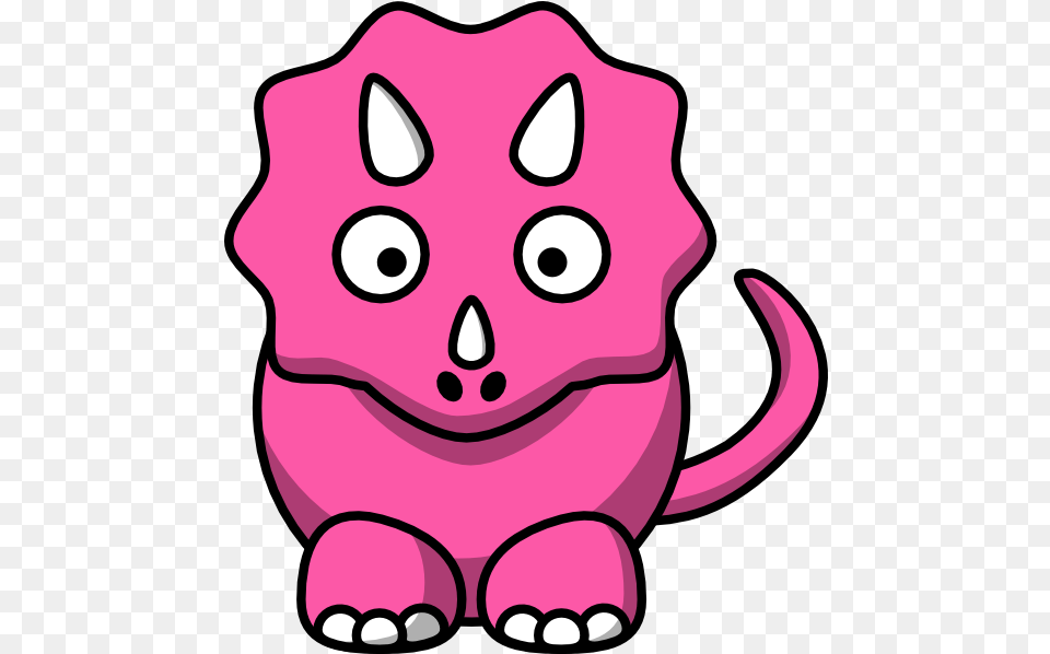Light Pink Triceratops Clip Art Dinosaur Clipart Full Animal Cartoon Clipart Dinosaur, Plush, Toy, Bear, Mammal Png