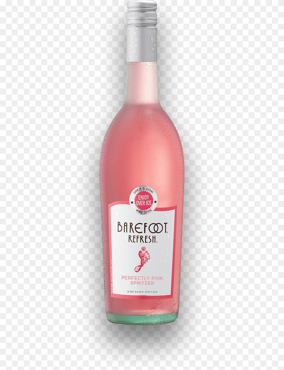Light Pink Wine Barefoot Wine Rose Spritzer, Alcohol, Beer, Beverage, Liquor Free Png Download
