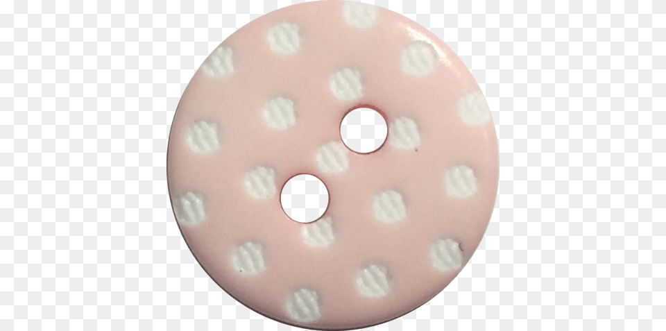 Light Pink With White Dots Round Plastic Button 916quot Plastic, Nature, Outdoors, Snow, Snowman Png Image