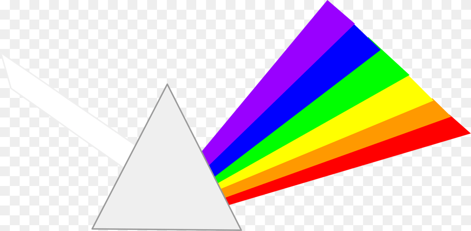 Light Prism Refraction Dispersion Reflection, Lighting, Triangle, Art, Graphics Png Image