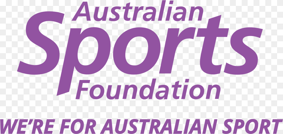 Light Purple Logo Australian Sports Foundation, Text Free Png