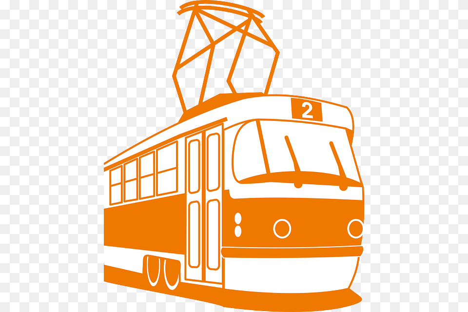 Light Rail Clip Art Clipart Trolley Train Rapid Transit, Cable Car, Transportation, Vehicle, Streetcar Free Png