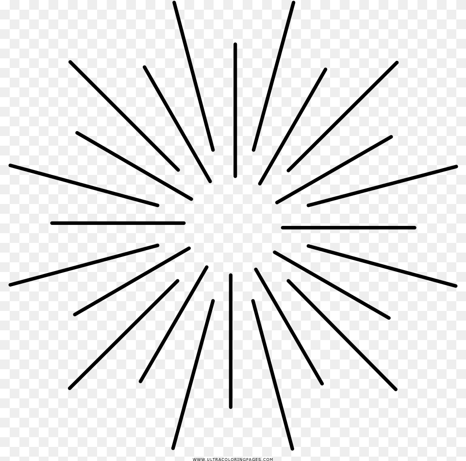 Light Rays Coloring Page, Gray Free Png