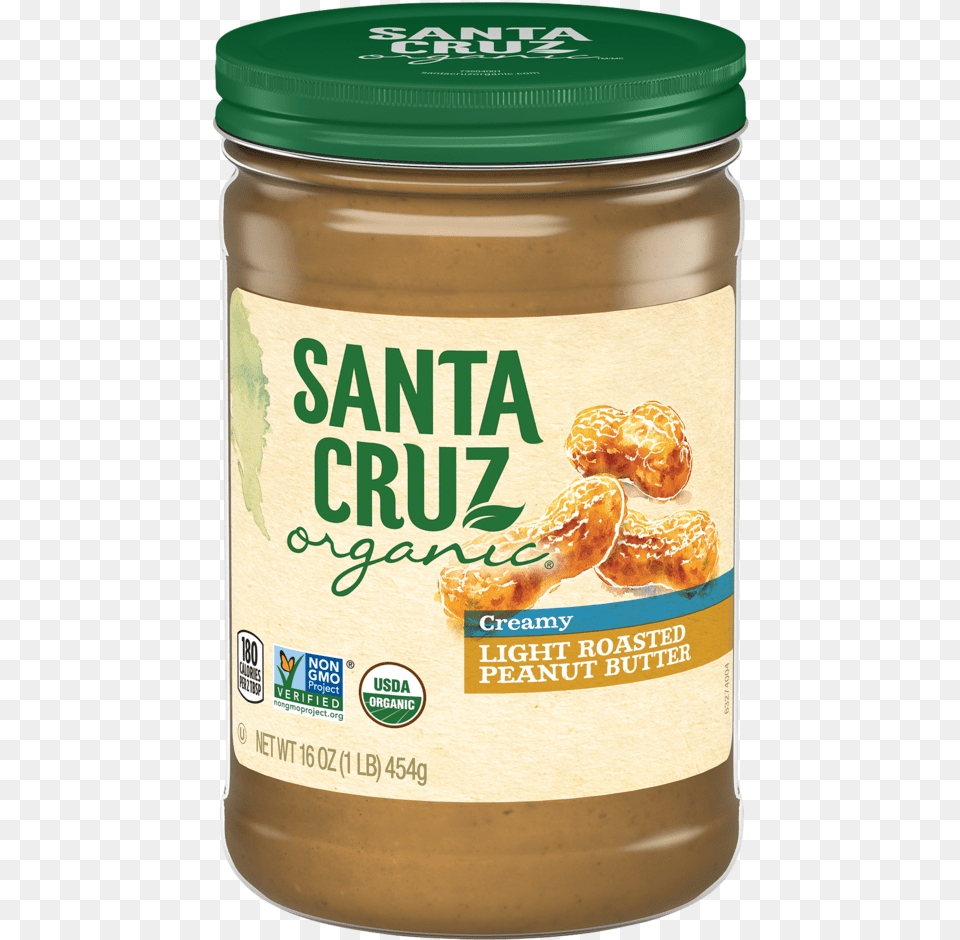 Light Roasted Creamy Santa Cruz Dark Roasted Peanut Butter, Food, Peanut Butter, Citrus Fruit, Fruit Free Transparent Png
