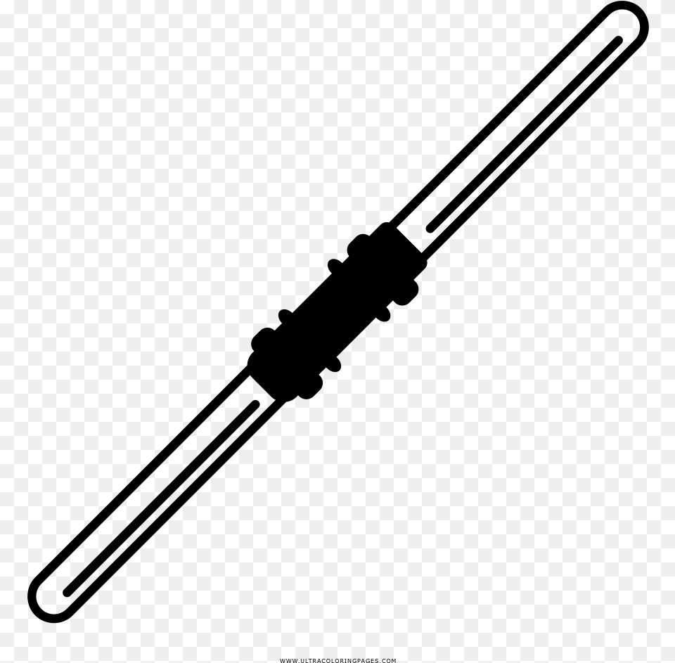 Light Saber Coloring, Gray Png Image