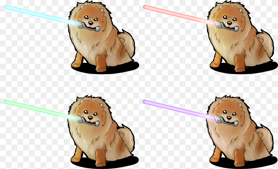 Light Saber Pomeranian Guinea Pig, Animal, Mammal, Book, Comics Free Png Download