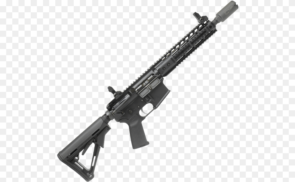 Light Shorty Low Pro Rifle Sbr Vortex Crossfire Red Dot On Ar, Firearm, Gun, Weapon Png Image
