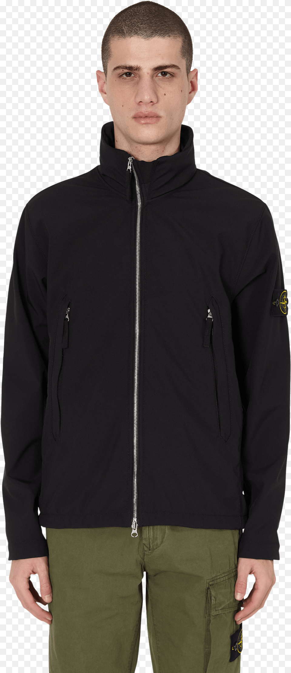 Light Soft Shell R Jacket Stone Island Shell Jacket Black, Clothing, Coat, Fleece, Person Png Image