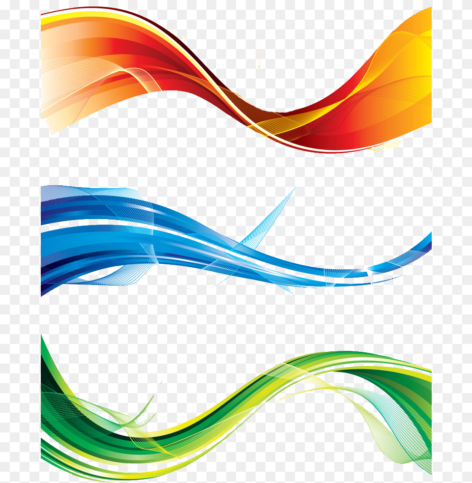 Light Striped Colorfully Hd Image Blue Green Orange Stripe, Art, Floral Design, Graphics, Pattern Free Png Download