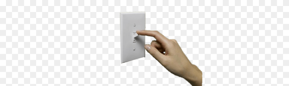 Light Switch And Hand Cut, Electrical Device, Mailbox Free Png Download