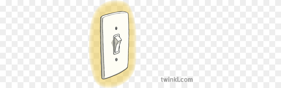 Light Switch Flicking Onomatopoeia Light Switch Illustration, Electrical Device Free Transparent Png