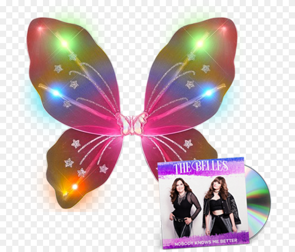Light Up Butterfly Wings Autographed Ep Bundle Happy Birthday Debbie Animated Butterfly, Adult, Female, Person, Woman Png