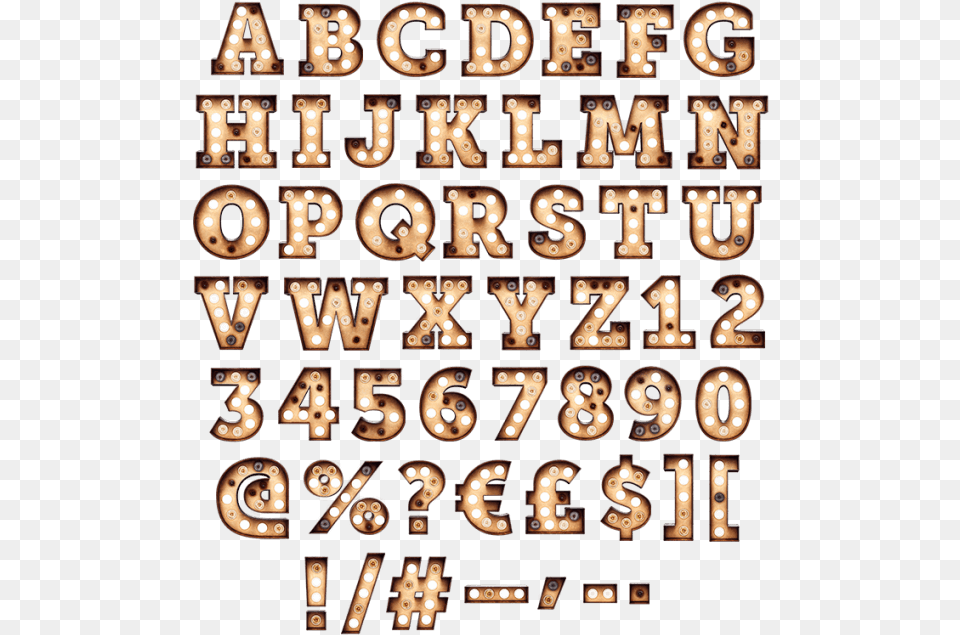 Light Vintage Font Light Bulb Letters, Text, Alphabet, Number, Symbol Free Transparent Png