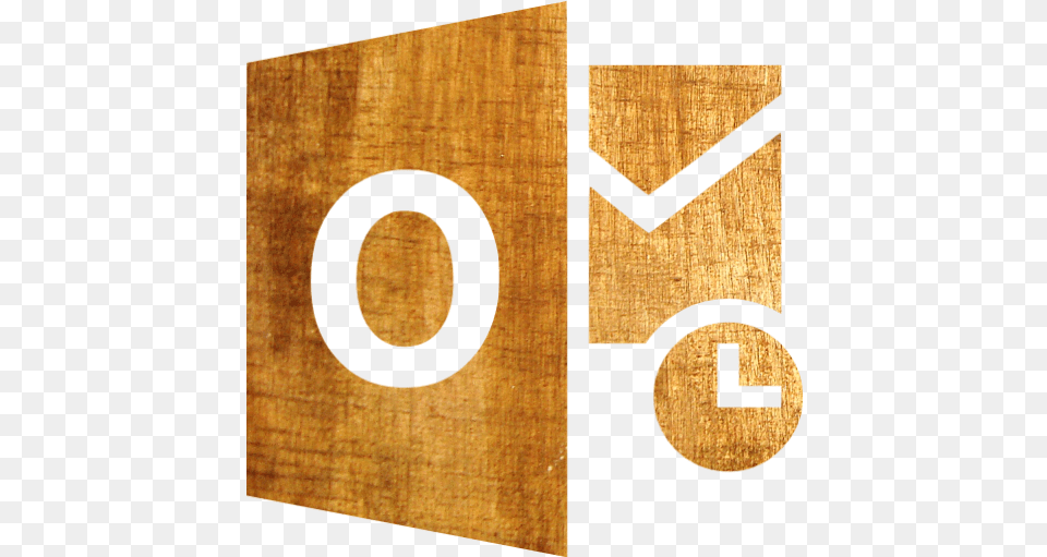 Light Wood Outlook Icon Light Wood Office Icons, Plywood, Text, Number, Symbol Free Png Download