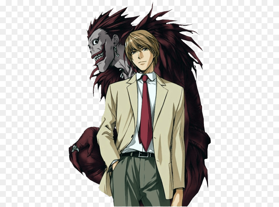 Light Yagami Death Note Light And Ryuk, Book, Publication, Comics, Adult Free Png Download