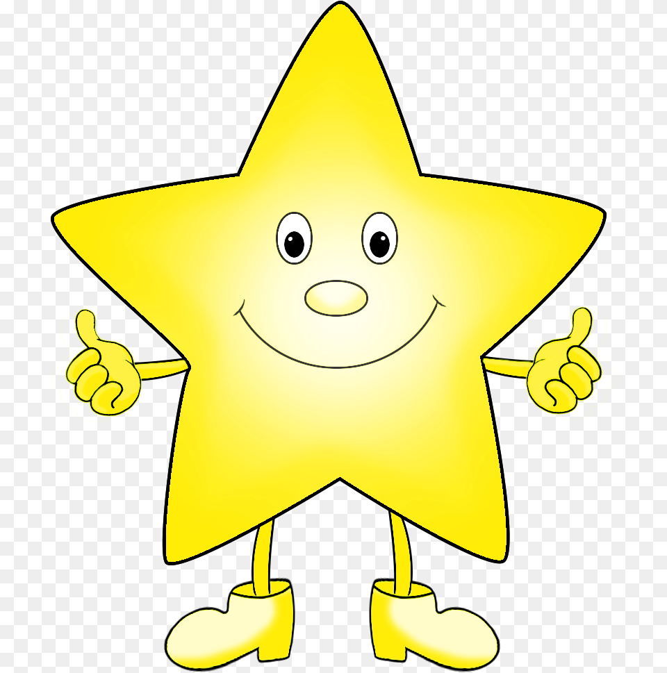 Light Yellow Funny Cartoon Star Clip Art Cartoon Star Animation, Symbol, Star Symbol, Nature, Outdoors Png