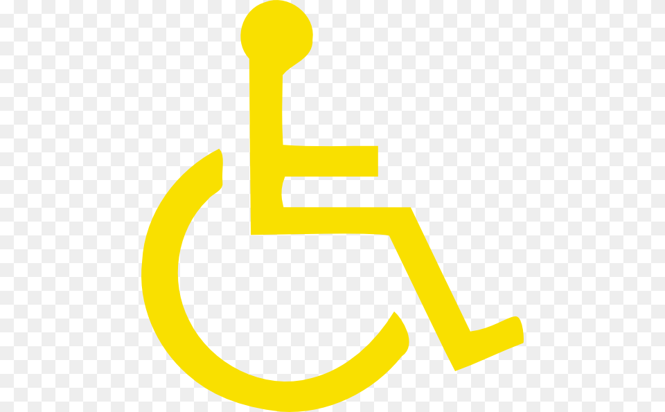 Light Yellow Handicapped Symbol Svg Clip Arts Person With Disability Sign Cr, Electronics, Hardware, Text Png
