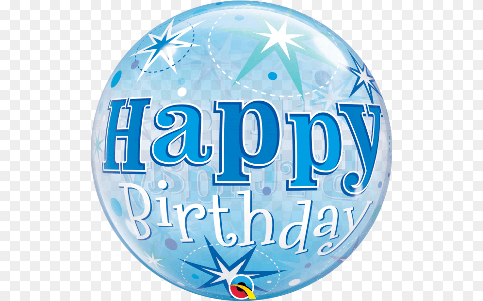 Lightbox Transparent Blue Birthday Balloon, Sphere, Logo, Badge, Symbol Free Png Download