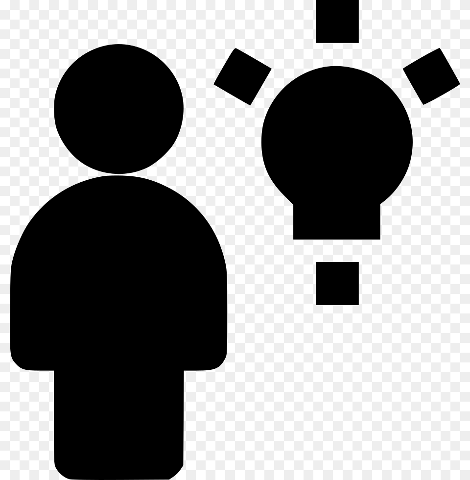 Lightbulb, Silhouette, Stencil Png