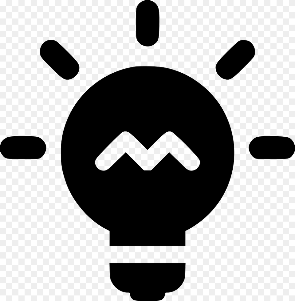 Lightbulb Alt Light Curiosities Icon, Stencil Free Transparent Png
