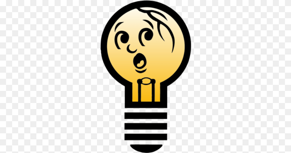 Lightbulb Anthropomorphic Light Bulb Vector Clip Art Lampu Vector, Person, Face, Head Free Png