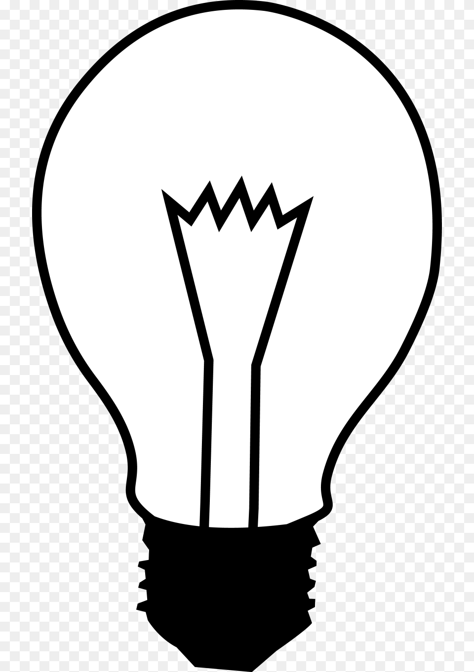 Lightbulb Clip Art, Light, Stencil Free Png