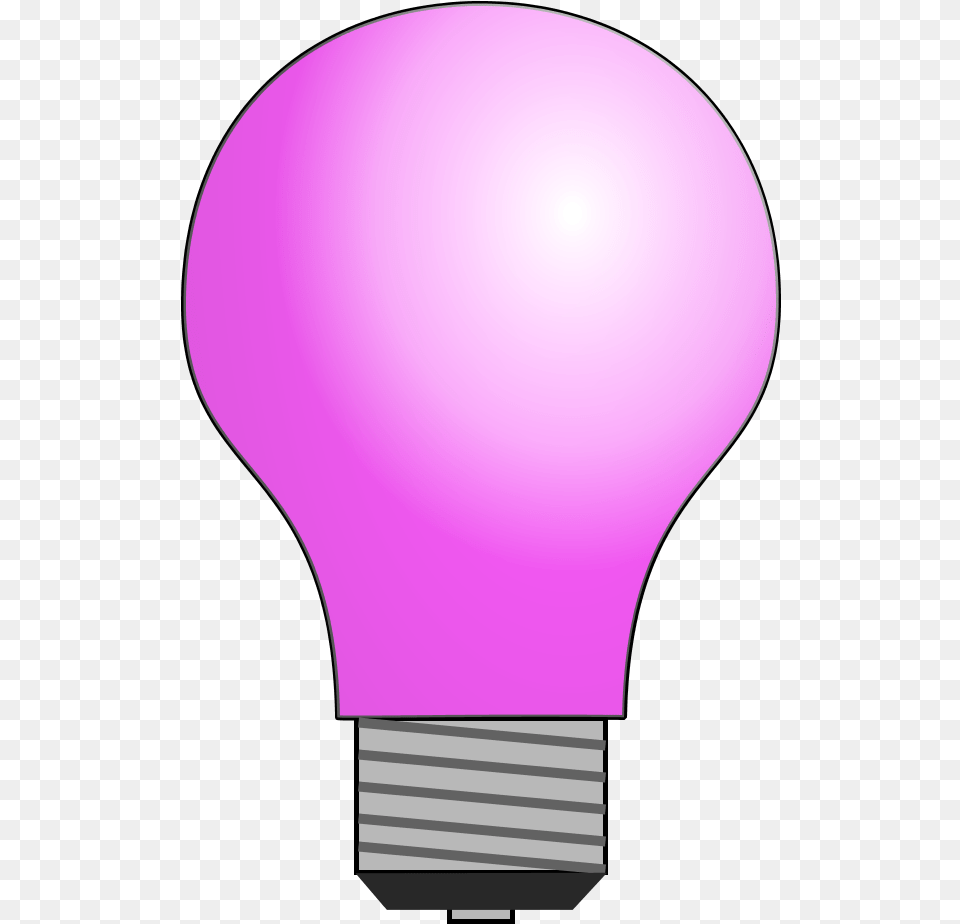 Lightbulb Clipart Pink Transparent For Light Bulb Clip Art Free Png