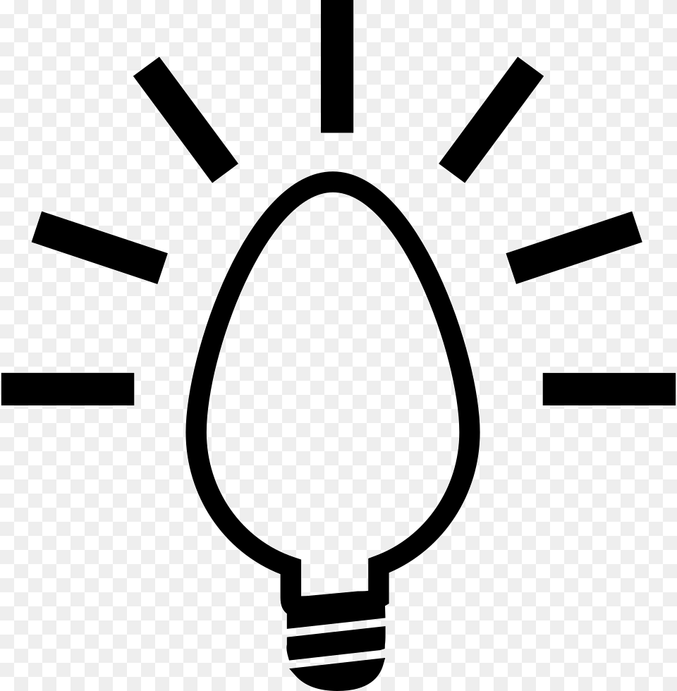 Lightbulb Creative Symbol Creative Symbol, Light, Stencil Png Image