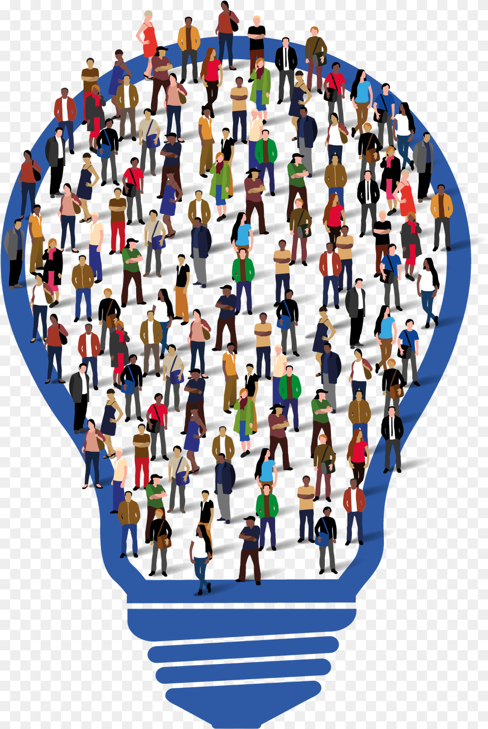 Lightbulb Crew, People, Person, Crowd, Art Free Png Download