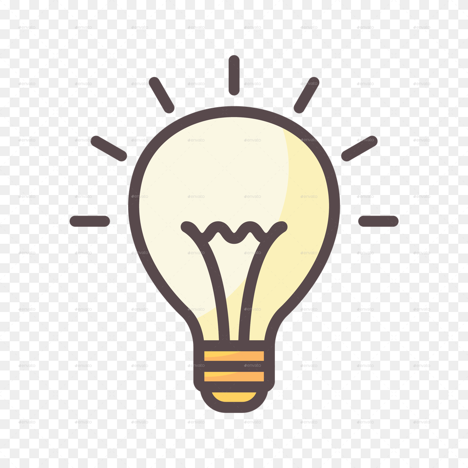 Lightbulb Icon, Light, Blackboard Free Transparent Png