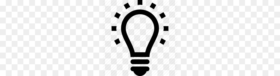 Lightbulb Icon Clipart Incandescent Light Bulb, Stencil, Smoke Pipe, Face, Head Free Png