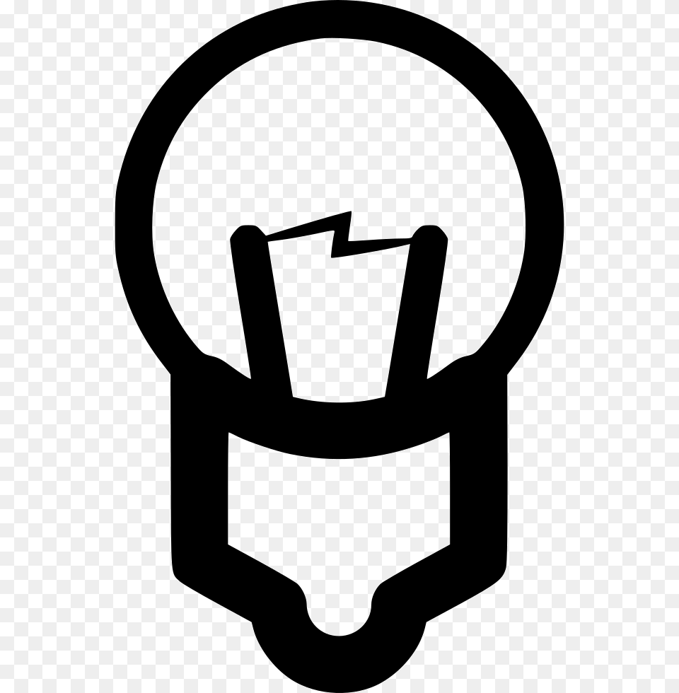 Lightbulb Icon Light, Stencil, Smoke Pipe Free Png Download