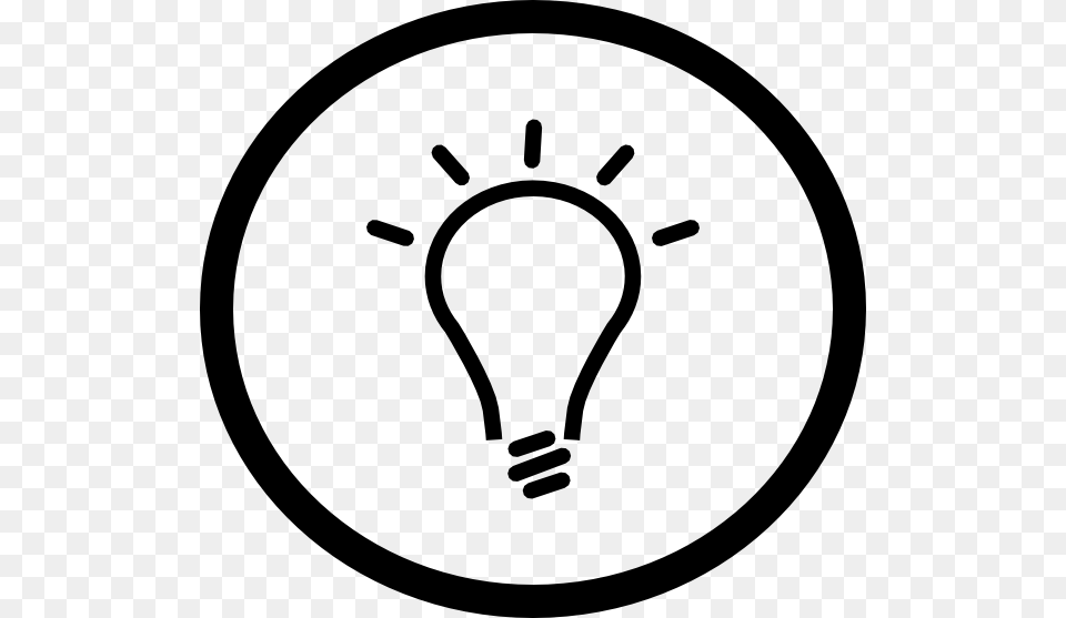 Lightbulb Idea Light Bulb Clip Art Surprised Emoji Clipart Black And White, Stencil, Ammunition, Grenade, Weapon Free Png