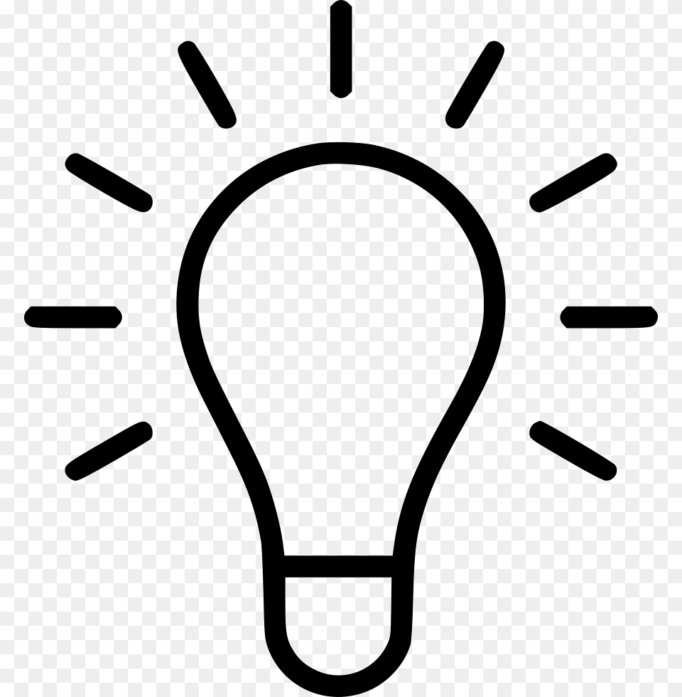 Lightbulb Idea Question Mark Light Bulb, Smoke Pipe, Stencil Free Png