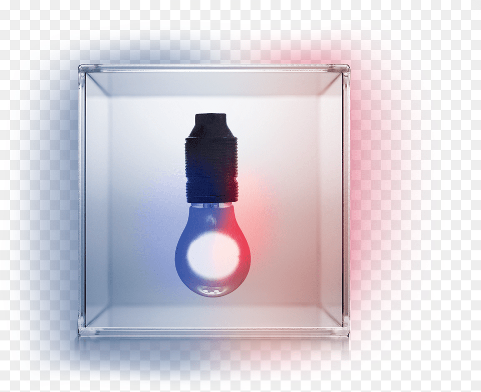 Lightbulb Inside Glass Box Glass Bottle, Light, Appliance, Device, Electrical Device Png Image